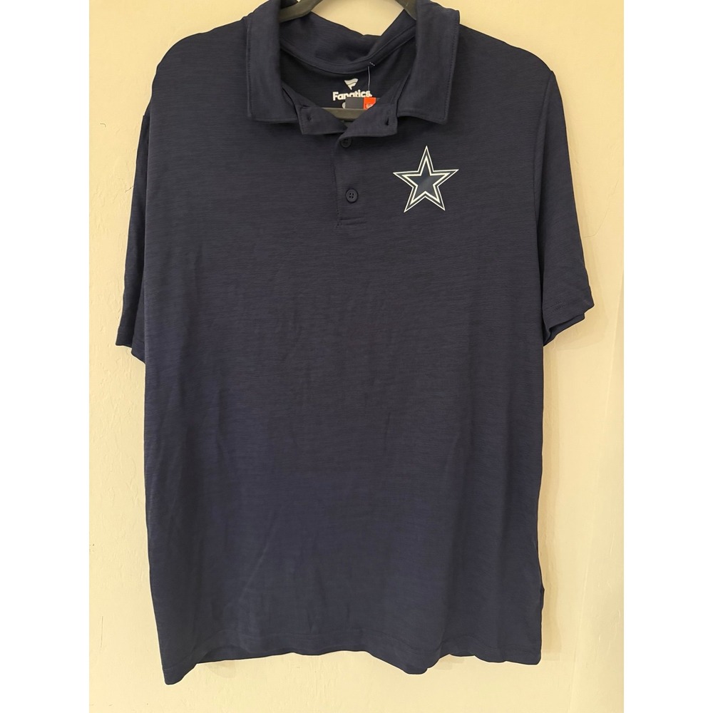 Dallas Cowboys Men's Fanatics Navy Polo Shirt Size XL -NWT